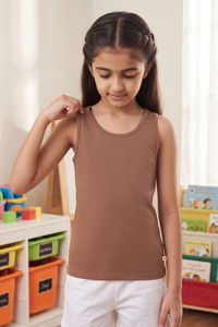 Zivame Girls Solid Tank Top (Pack of 2) - Roebuck — thumbnail 2